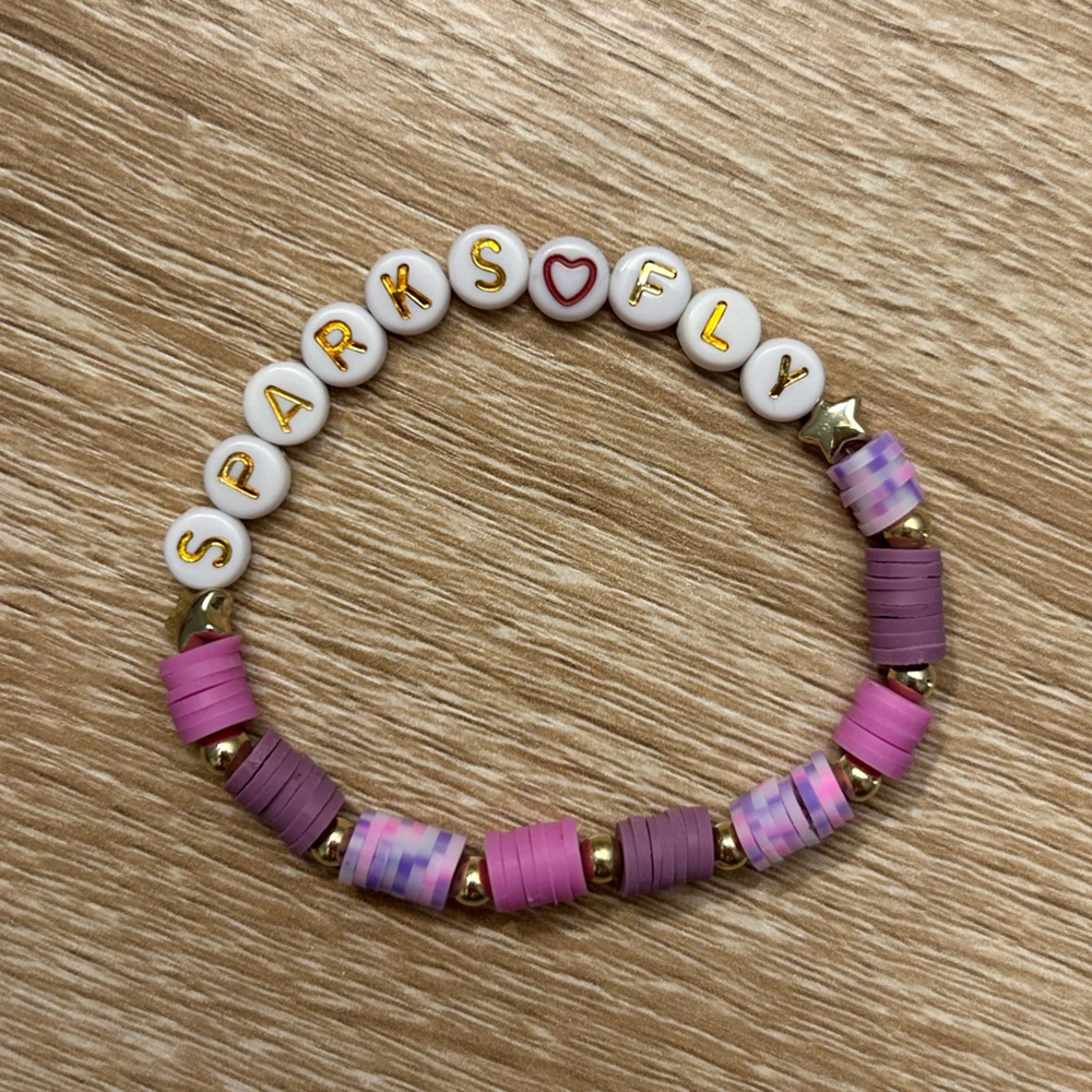 Sparks fly Taylor swift beaded bracelet